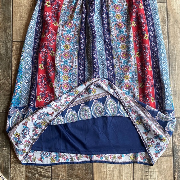 Luxology Embroidered Multicolor Sleeveless Mini Dress - Picture 10 of 13